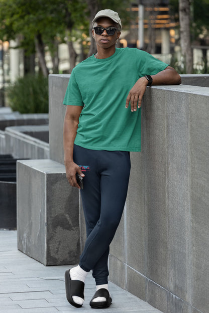 MENS NAVY BLUE JOGGERS 