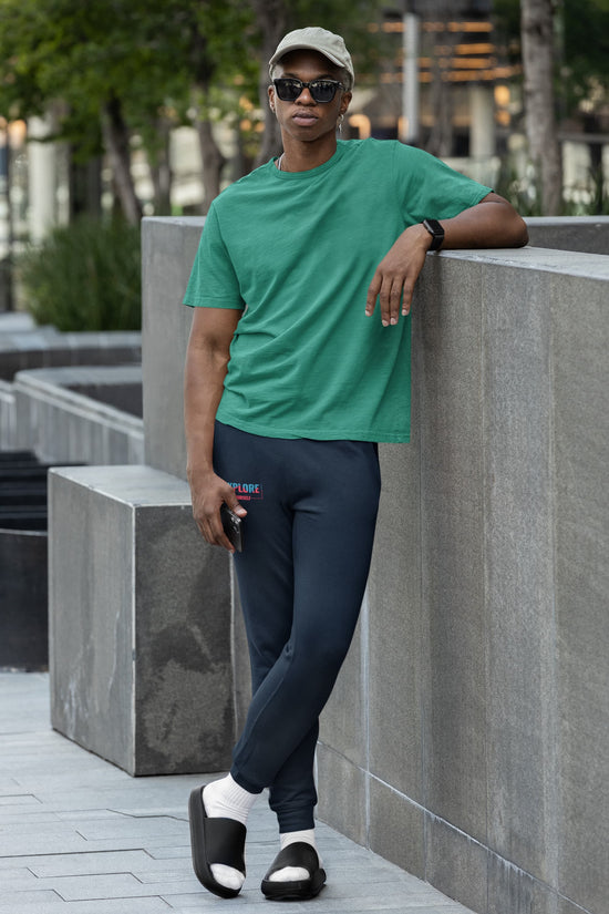 MENS NAVY BLUE JOGGERS 