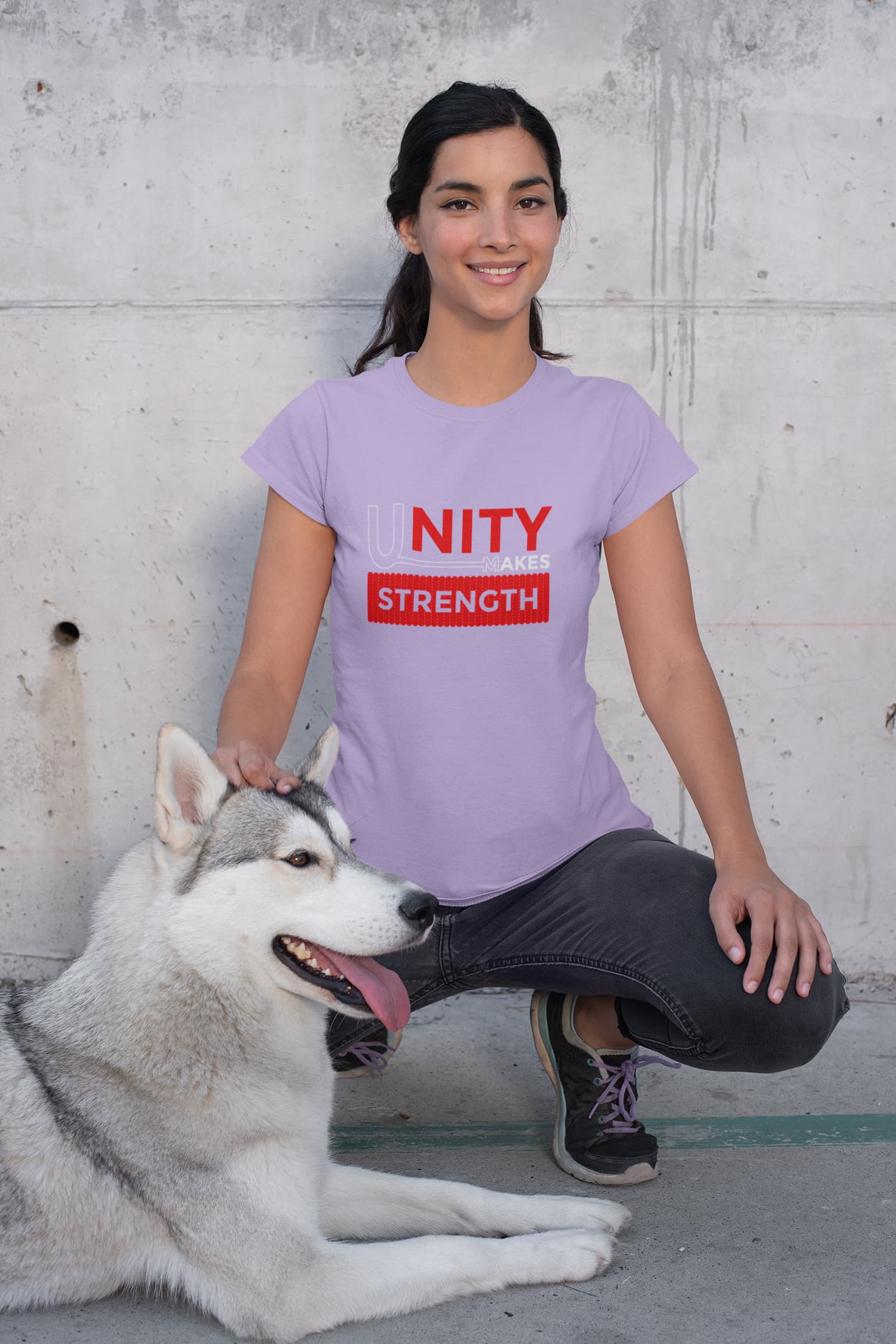 WOMEN IRIS LAVENDER ROUNDNECK T-SHIRT