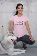 WOMENS LIGHT PINK ROUNDNECK T-SHIRT