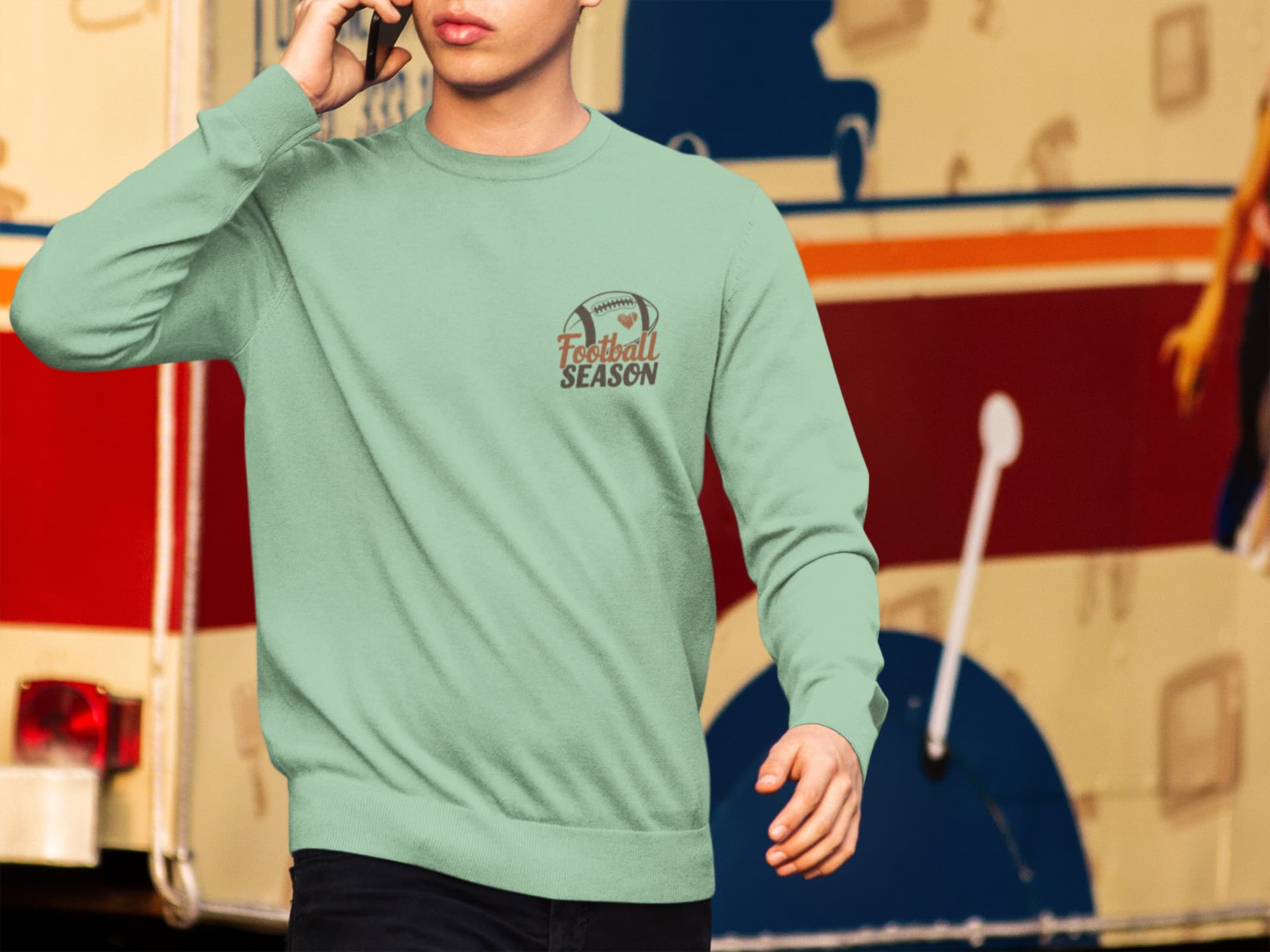 Men's Mint Green Sweatshirts