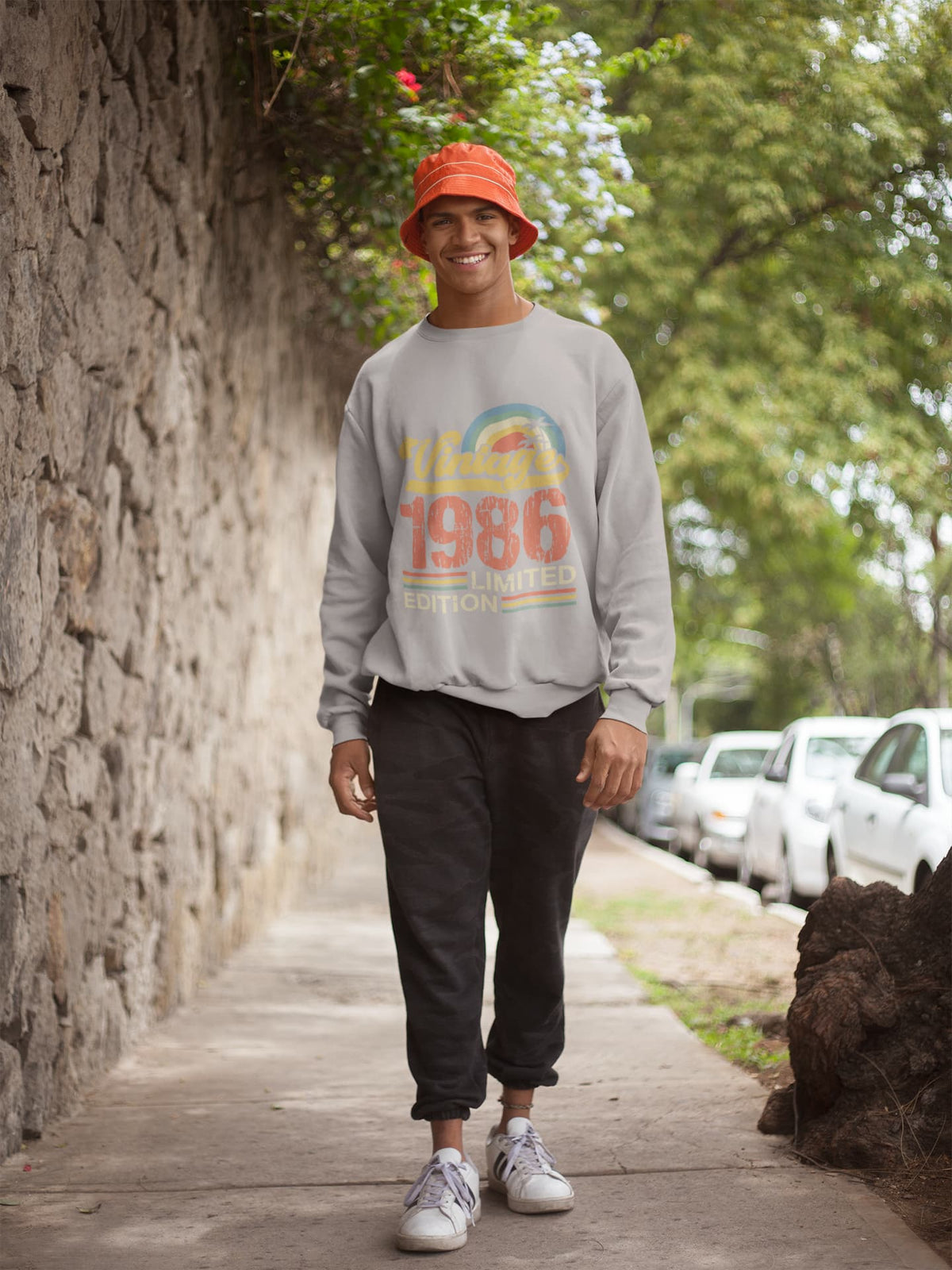 Men's Melange Grey Sweatshirt