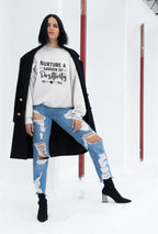 UNISEX WHITE SWEATSHIRT