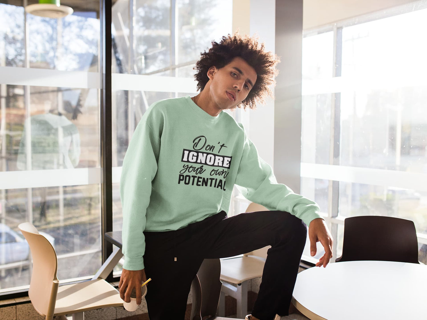 UNISEX MINT GREEN SWEATSHIRTS