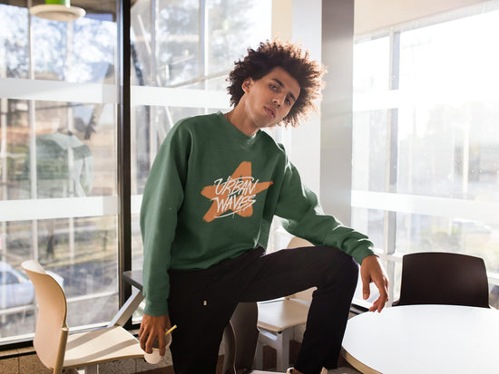 MENS OLIVE GREEN SWEATSHIRT