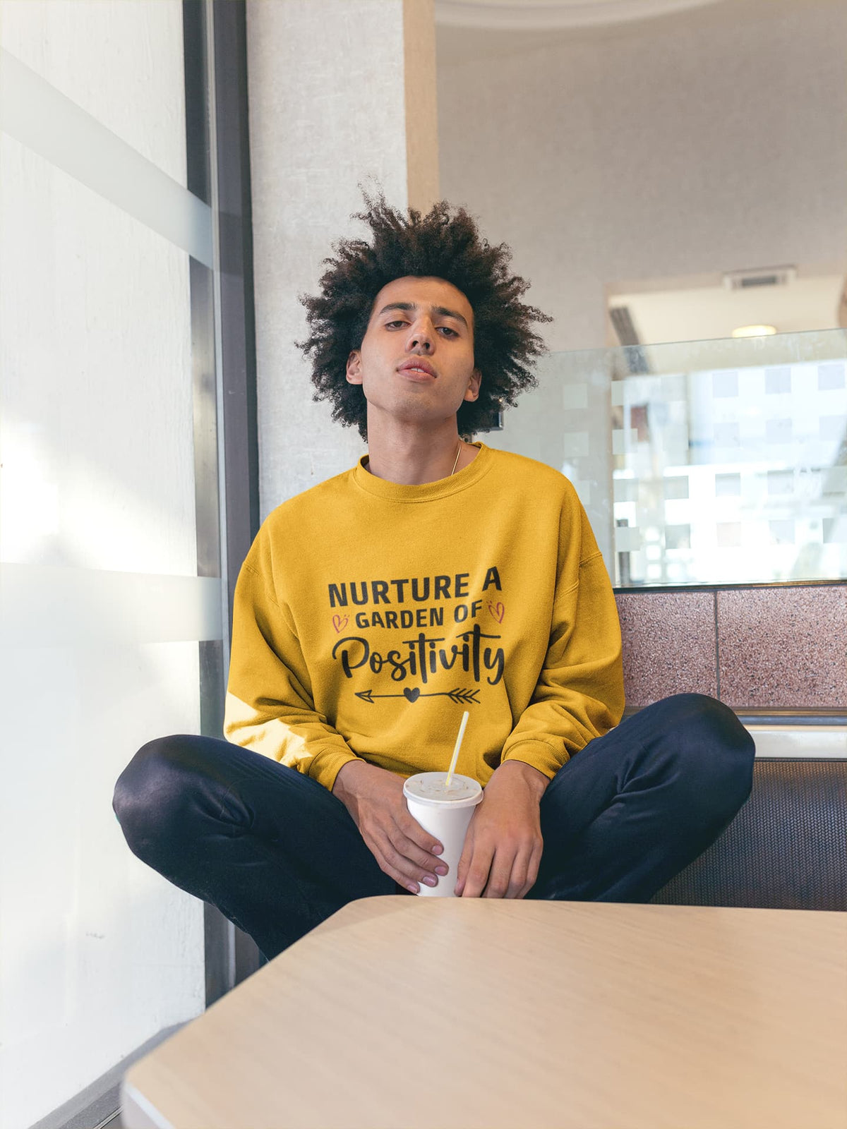 UNISEX GOLDEN YELLOW SWEATSHIRT