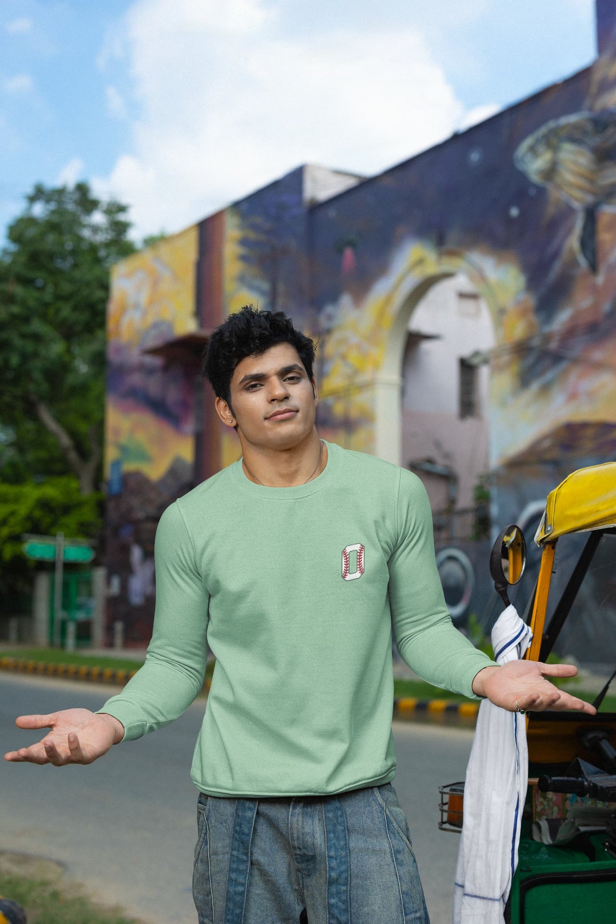 MENS MINT GREEN SWEATSHIRTS