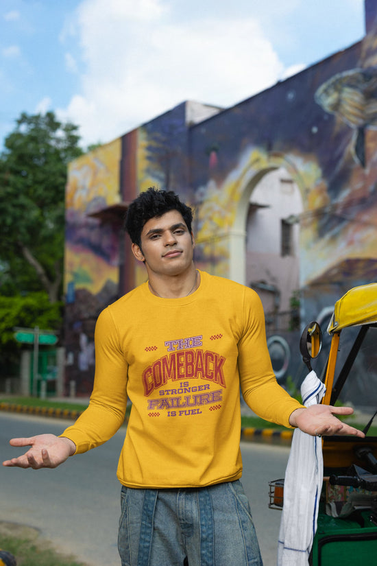 MENS GOLDEN YELLOW SWEATSHIRT