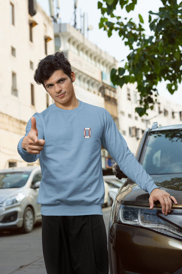 MENS BABY BLUE SWEATSHIRTS