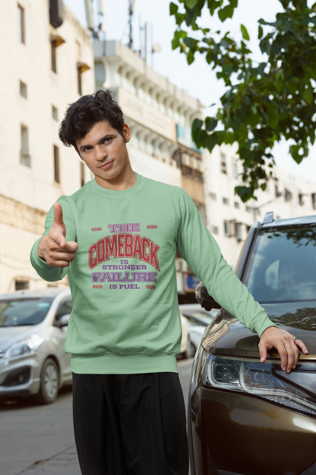 Karavirs® Expand Mint Green sweatshirt for men India