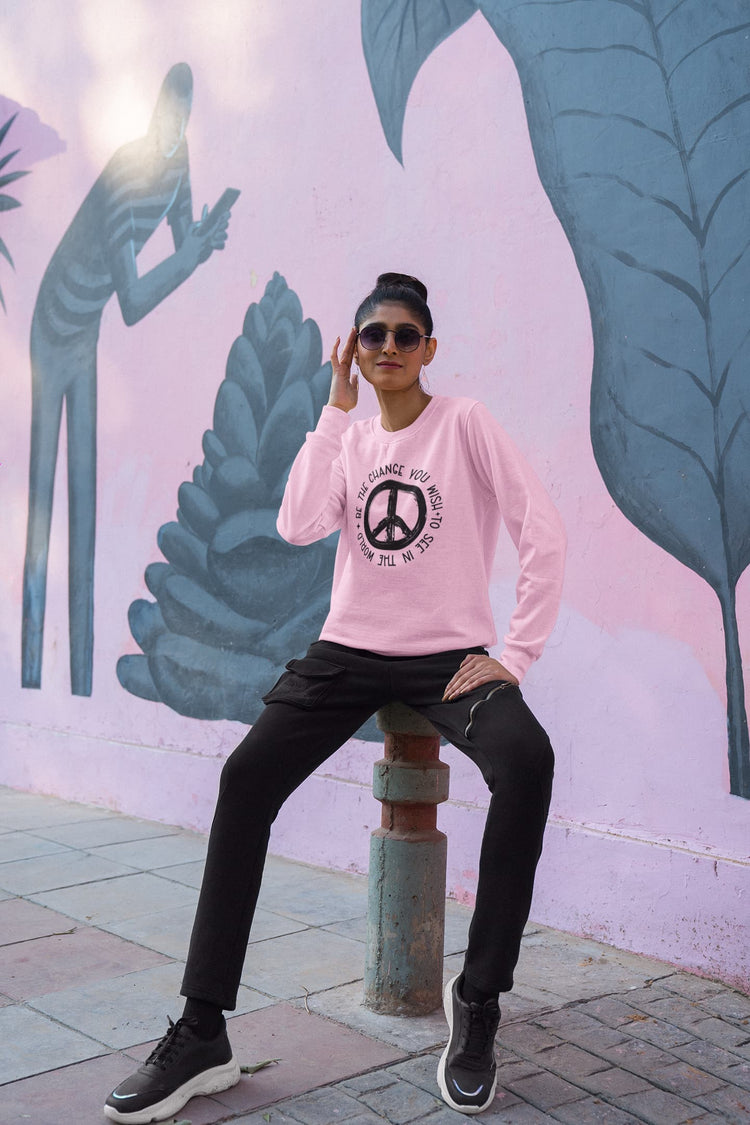 UNISEX LIGHT PINK SWEATSHIRT