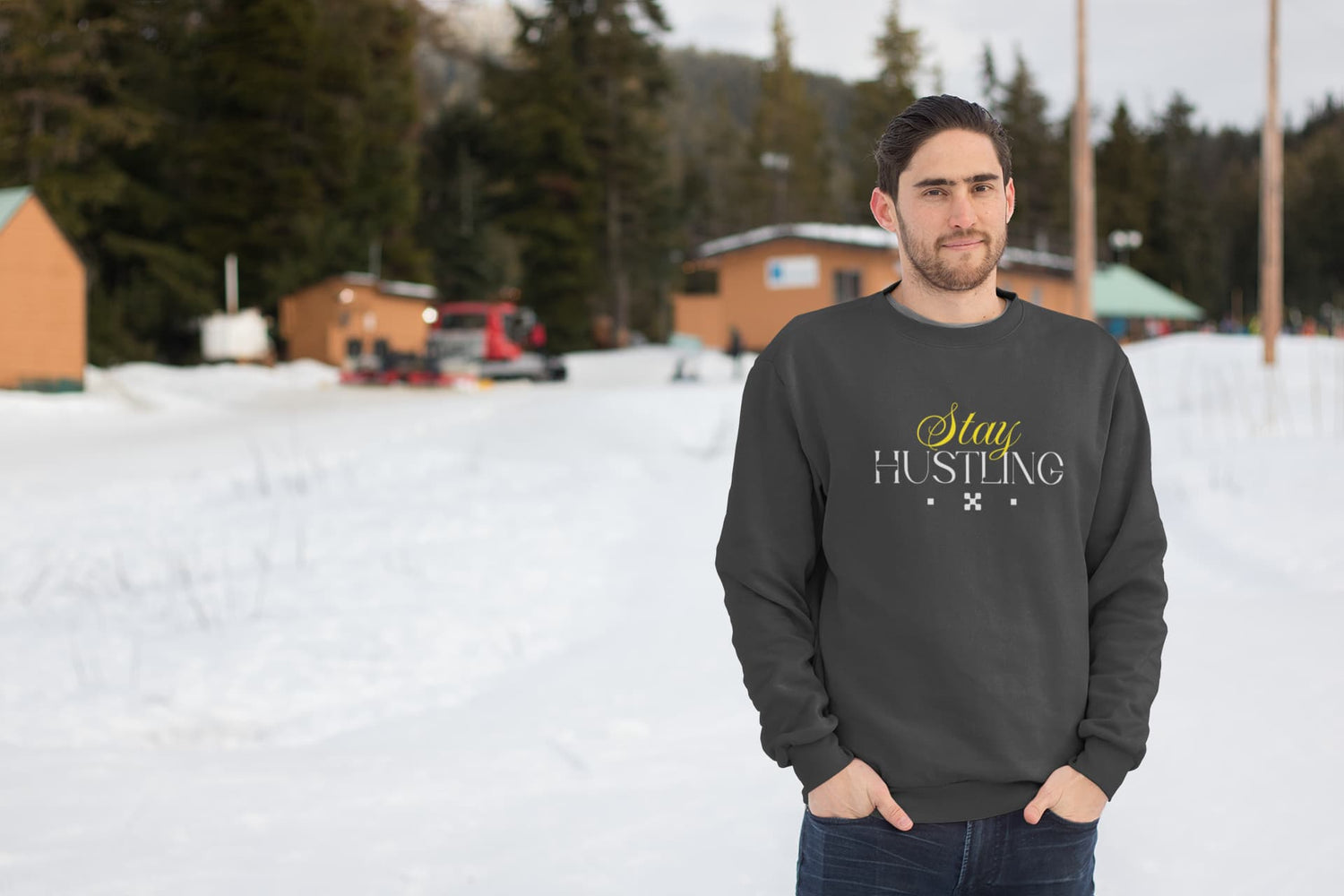 MENS BLACK SWEATSHIRT