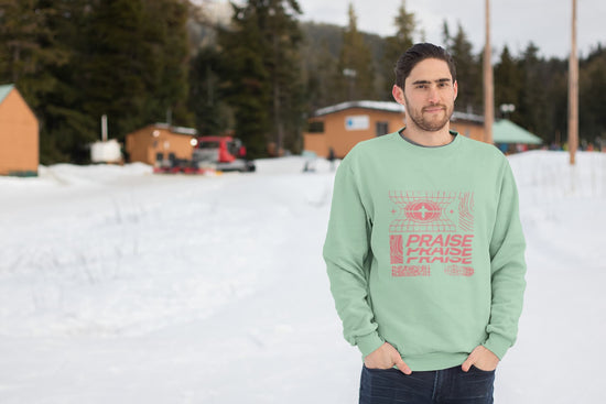 MENS MINT GREEN SWEATSHIRT
