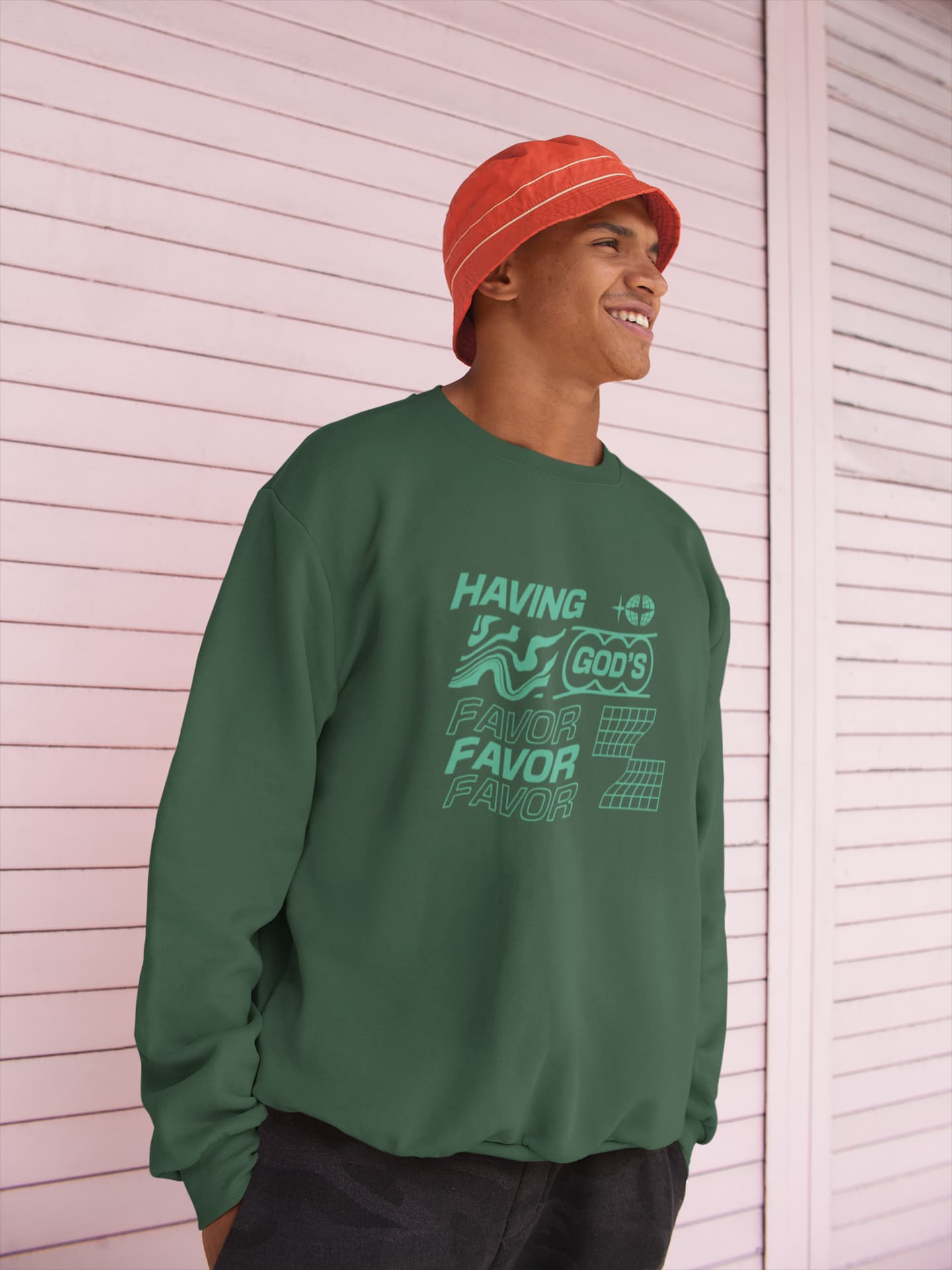 UNISEX OLIVE GREEN SWEATSHIRT