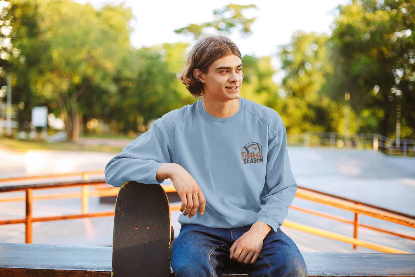 Men's Baby Blue Sweatshirts