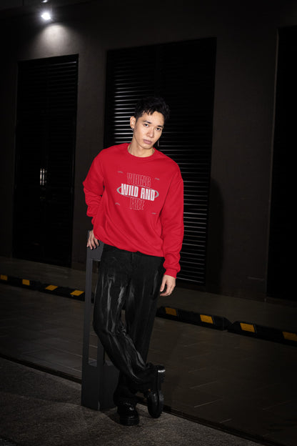UNISEX RED SWEATSHIRT