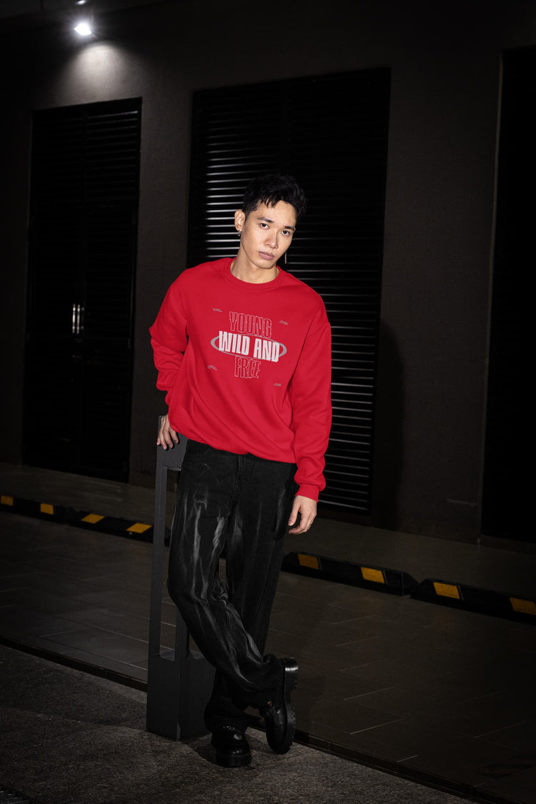 UNISEX RED SWEATSHIRT