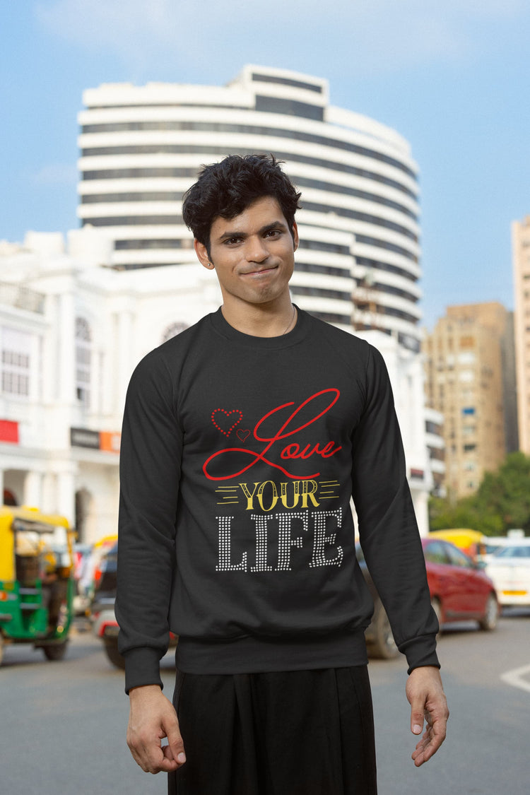 UNISEX BLACK SWEATSHIRT