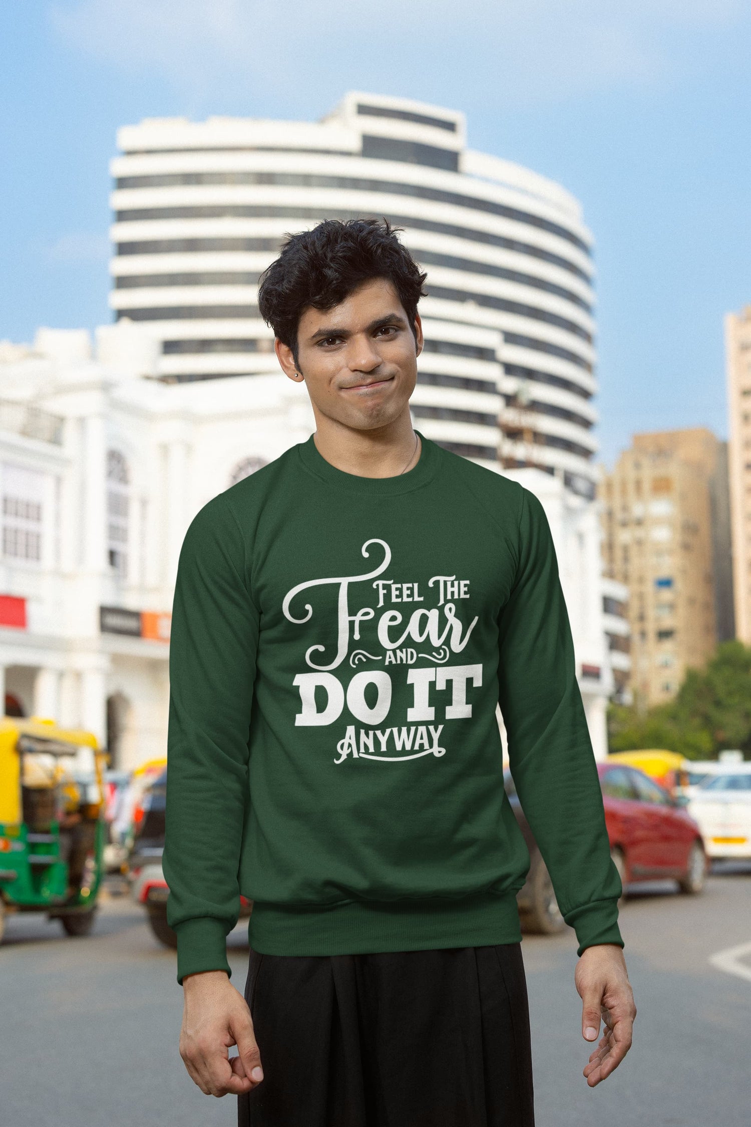 UNISEX OLIVE GREEN SWEATSHIRTS