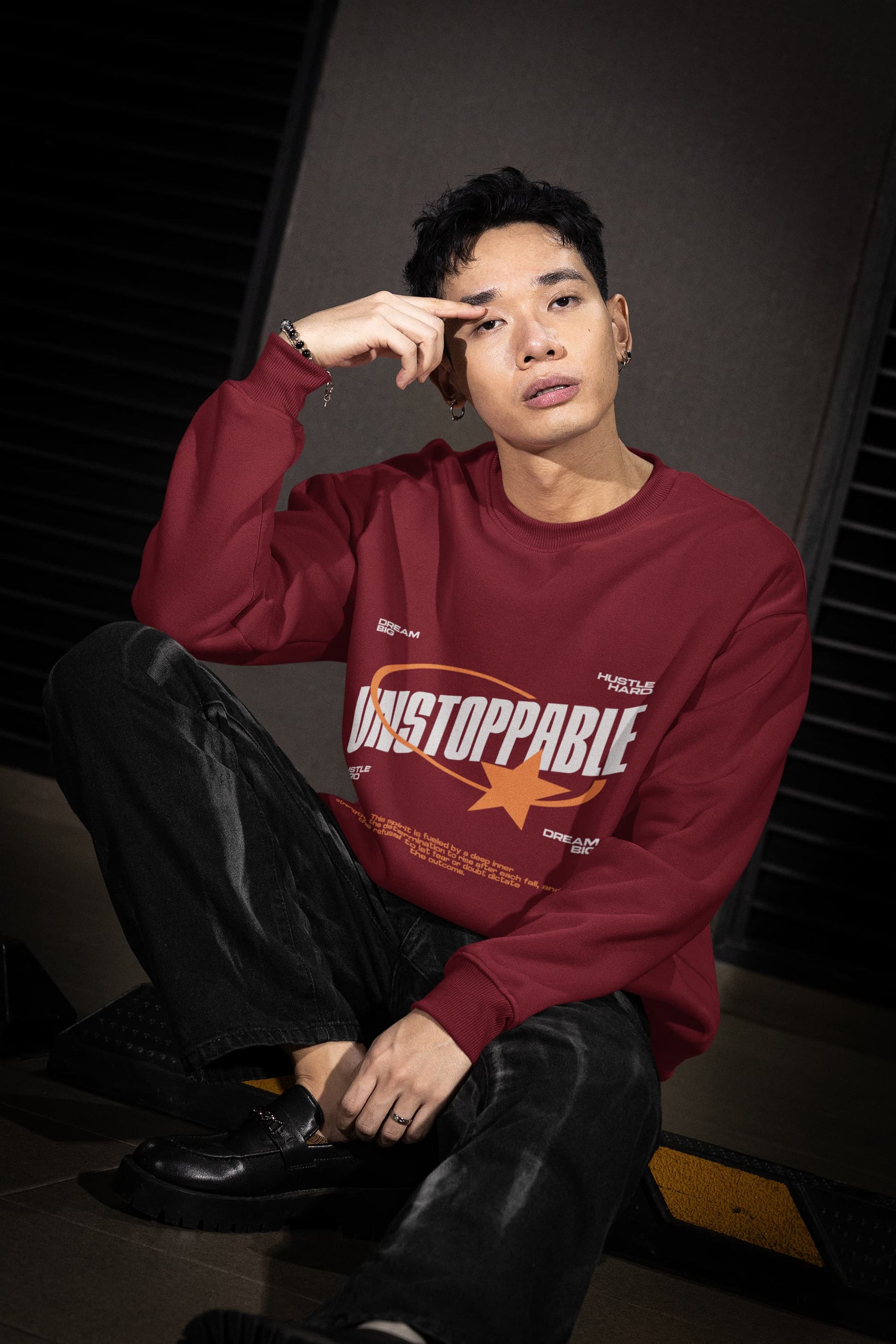 Men's Maroon Sweatshirts