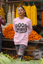 Men's Light Pink Sweatshirts