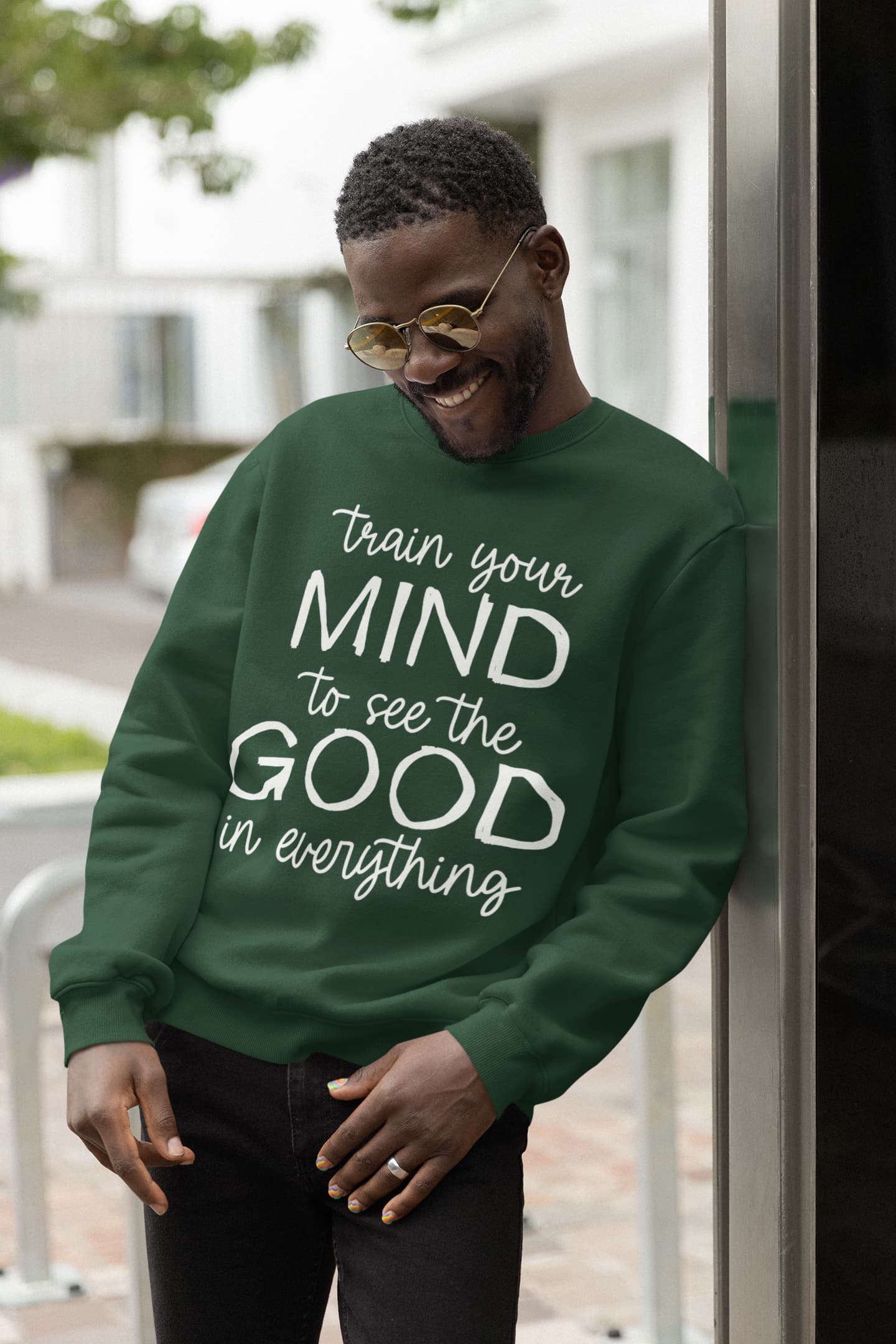 Men's Olive Green Sweatshirt