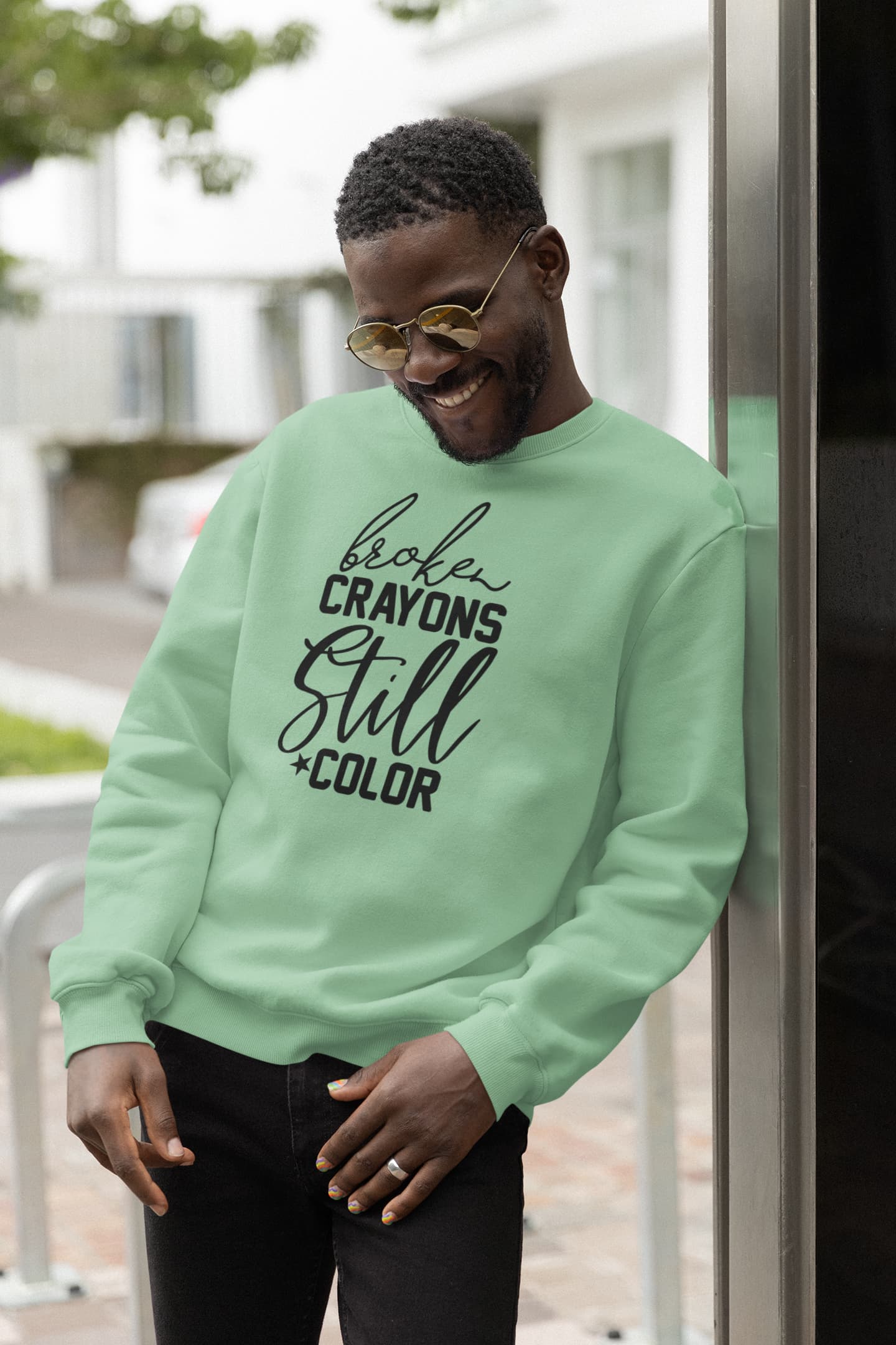 UNISEX MINT GREEN SWEATSHIRT