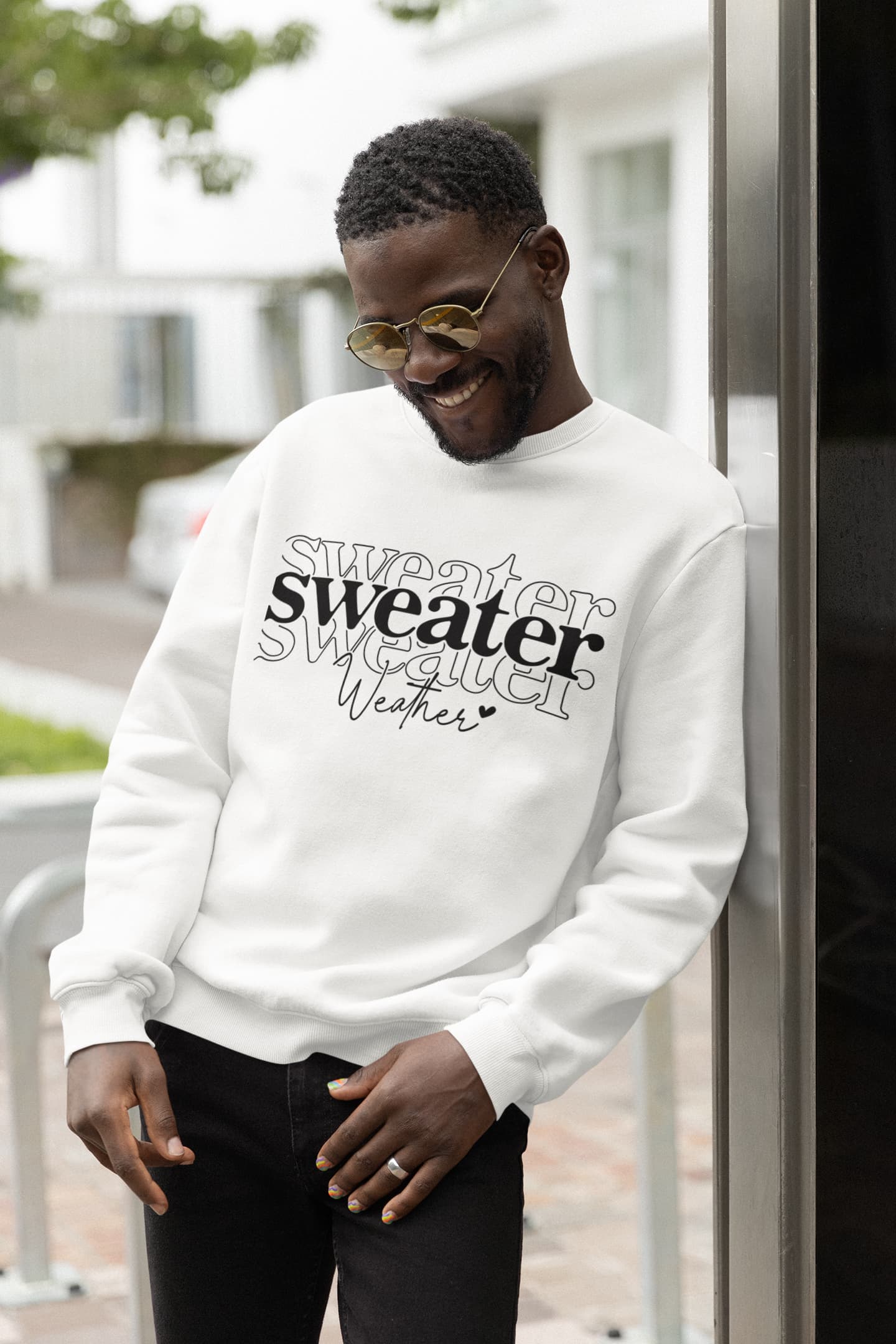 Men's White Sweatshirts