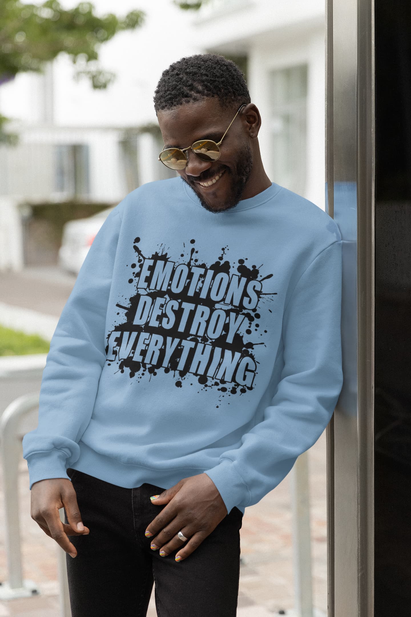 Men's Baby Blue Sweatshirts