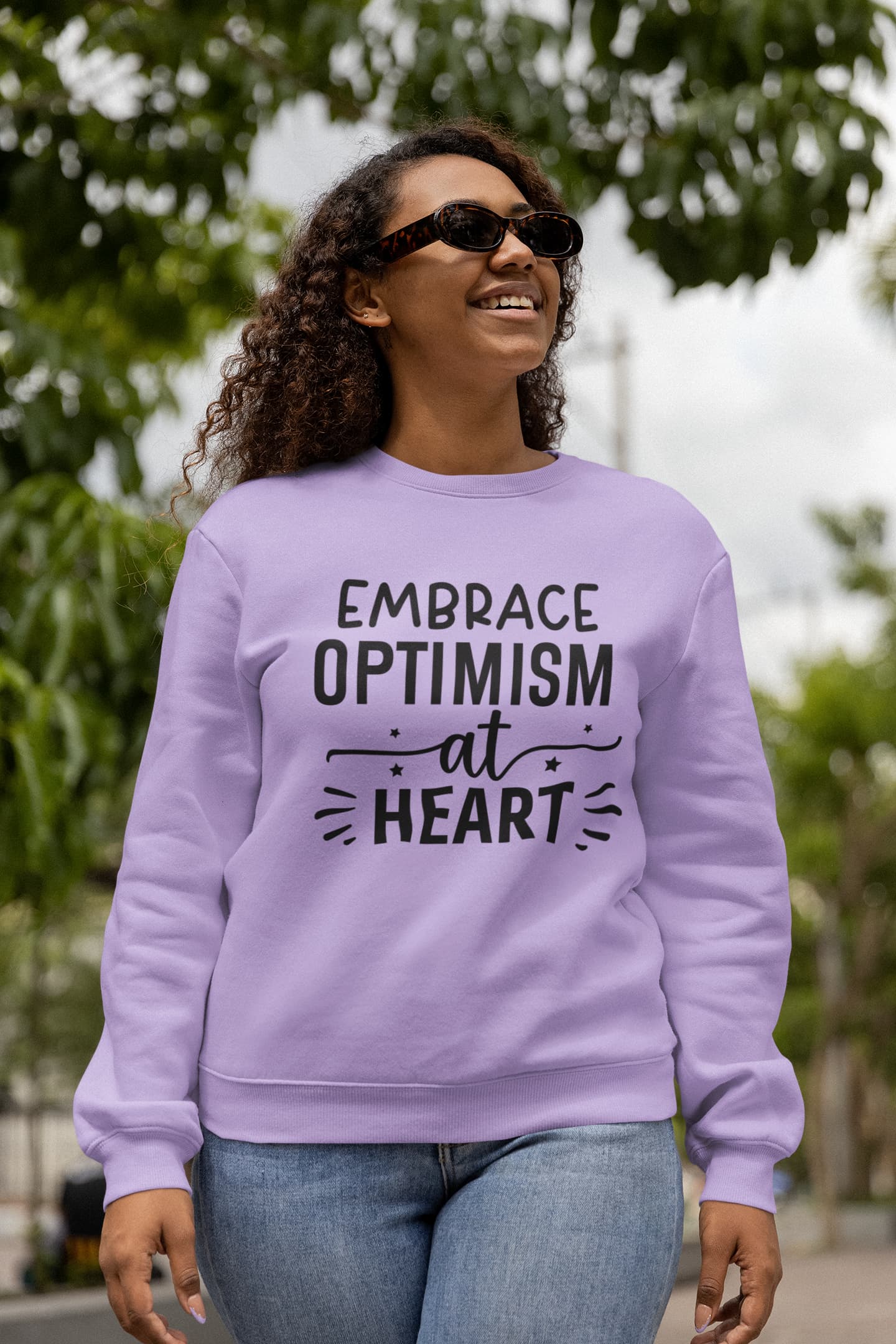 UNISEX IRIS LAVENDER SWEATSHIRTS