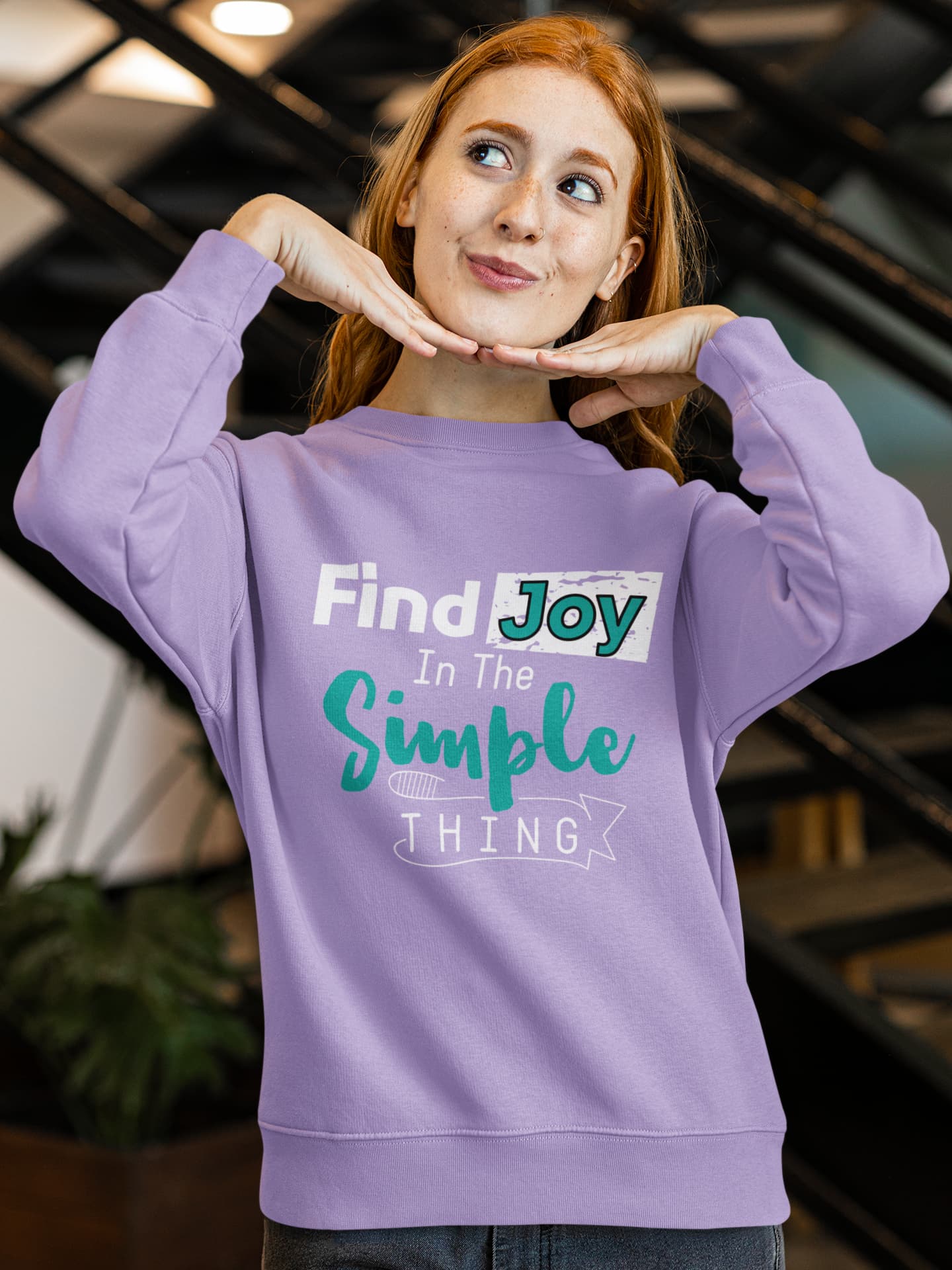 UNISEX IRIS LAVENDER SWEATSHIRT 