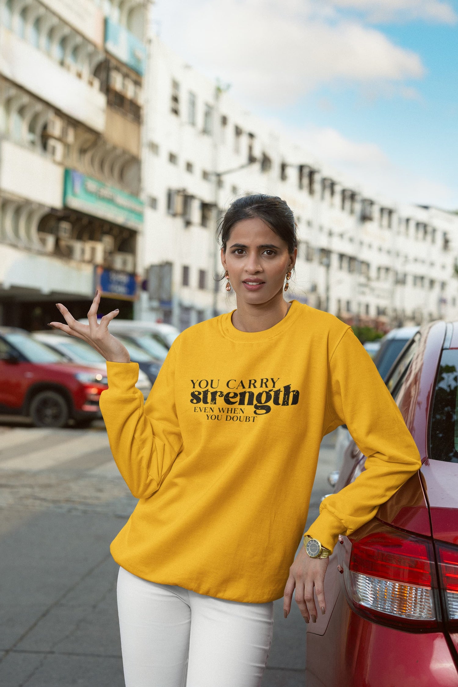 UNISEX GOLDEN YELLOW SWEATSHIRT
