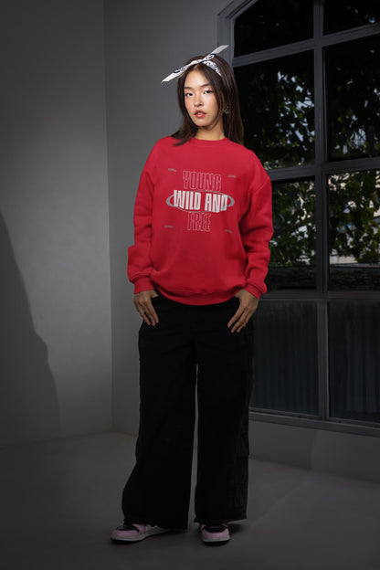 UNISEX RED SWEATSHIRT