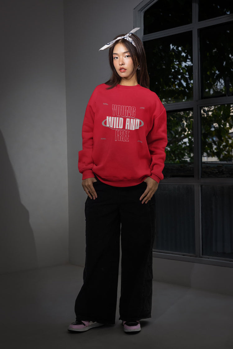 UNISEX RED SWEATSHIRT