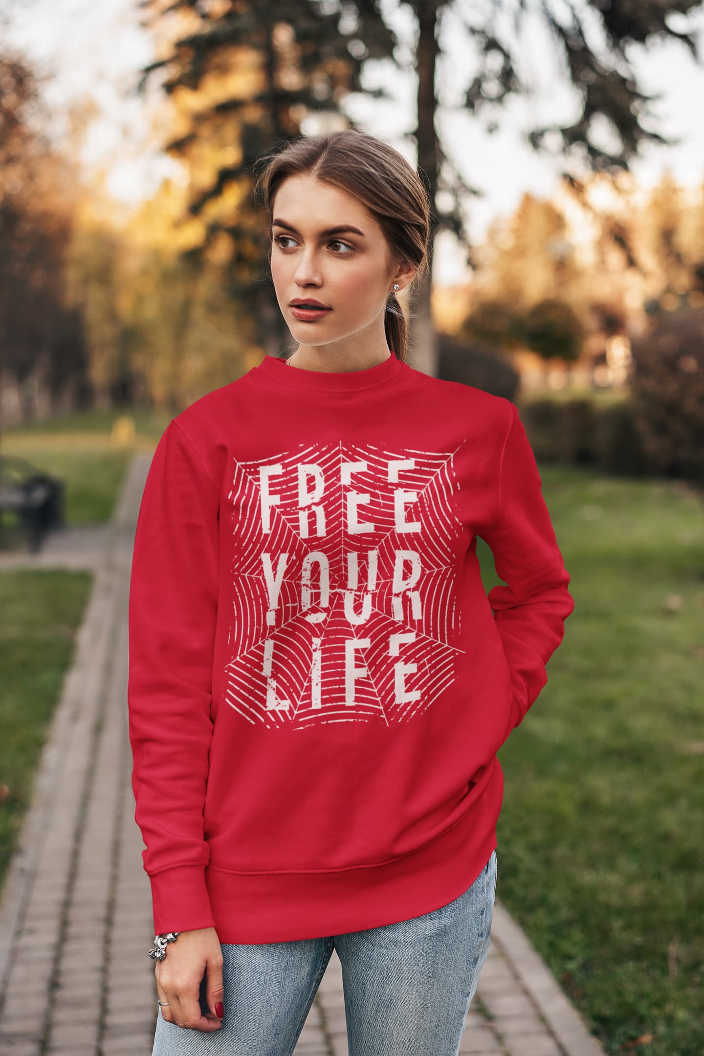 Women's Red Sweatshirts