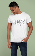 Men's White Round Neck T-shirts