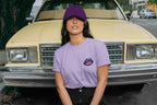 Women's Iris Lavender Round Neck T-shirts