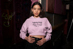 WOMENS LIGHT PINK CROP HOODIES
