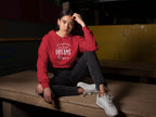 WOMENS RED CROP HOODIES