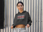 Women's Black Crop Hoodies