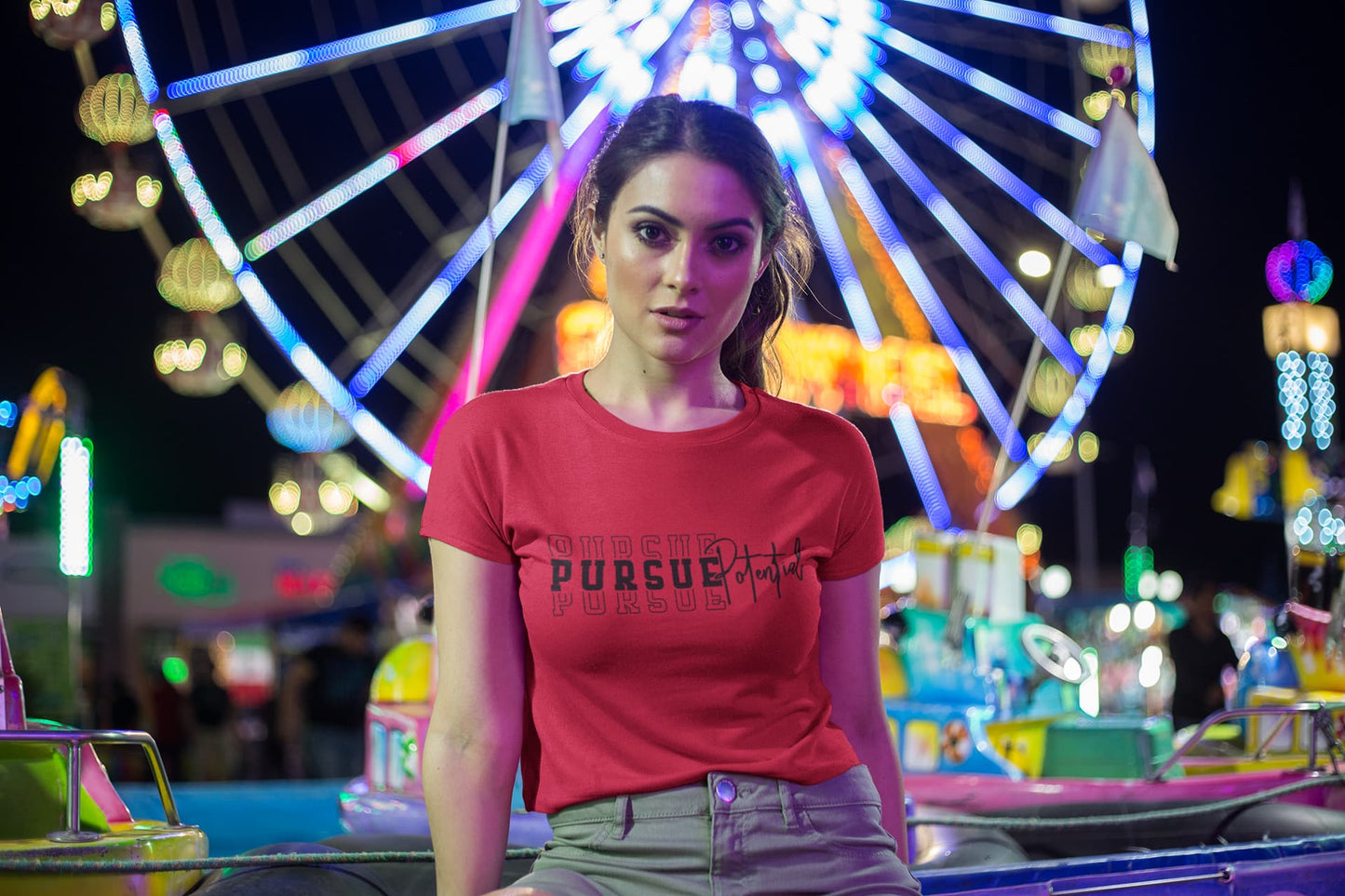 WOMENS RED CROP TOP