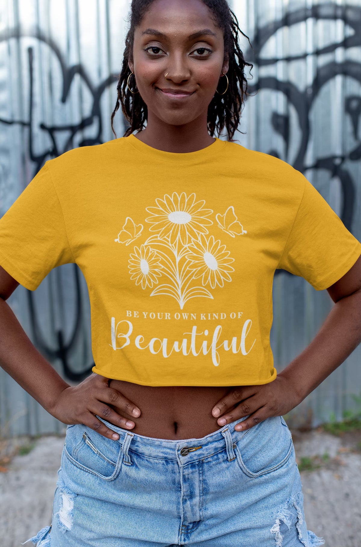 Women's Golden Yellow Crop Top
