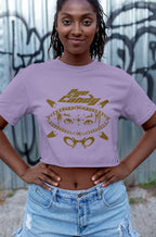 Women's Iris Lavender Crop Top