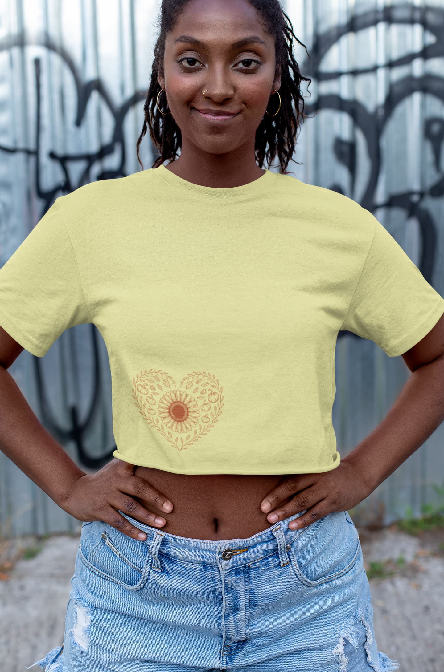 Women's Butter Yellow Crop Tops