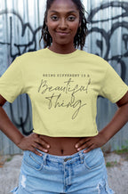 Women's Butter Yellow Crop Tops