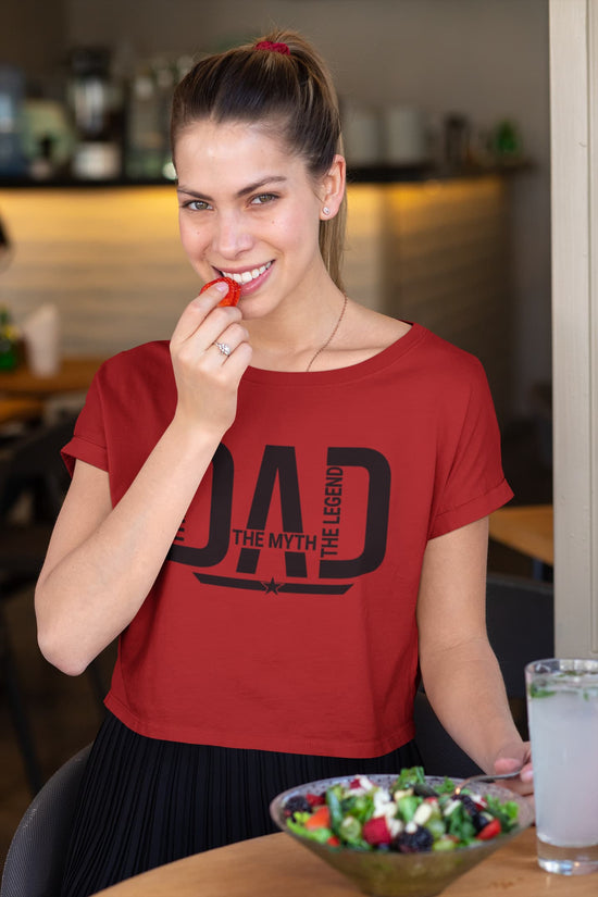 Woman in a red &