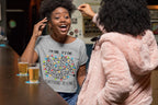Women's Melange Grey Crop Tops