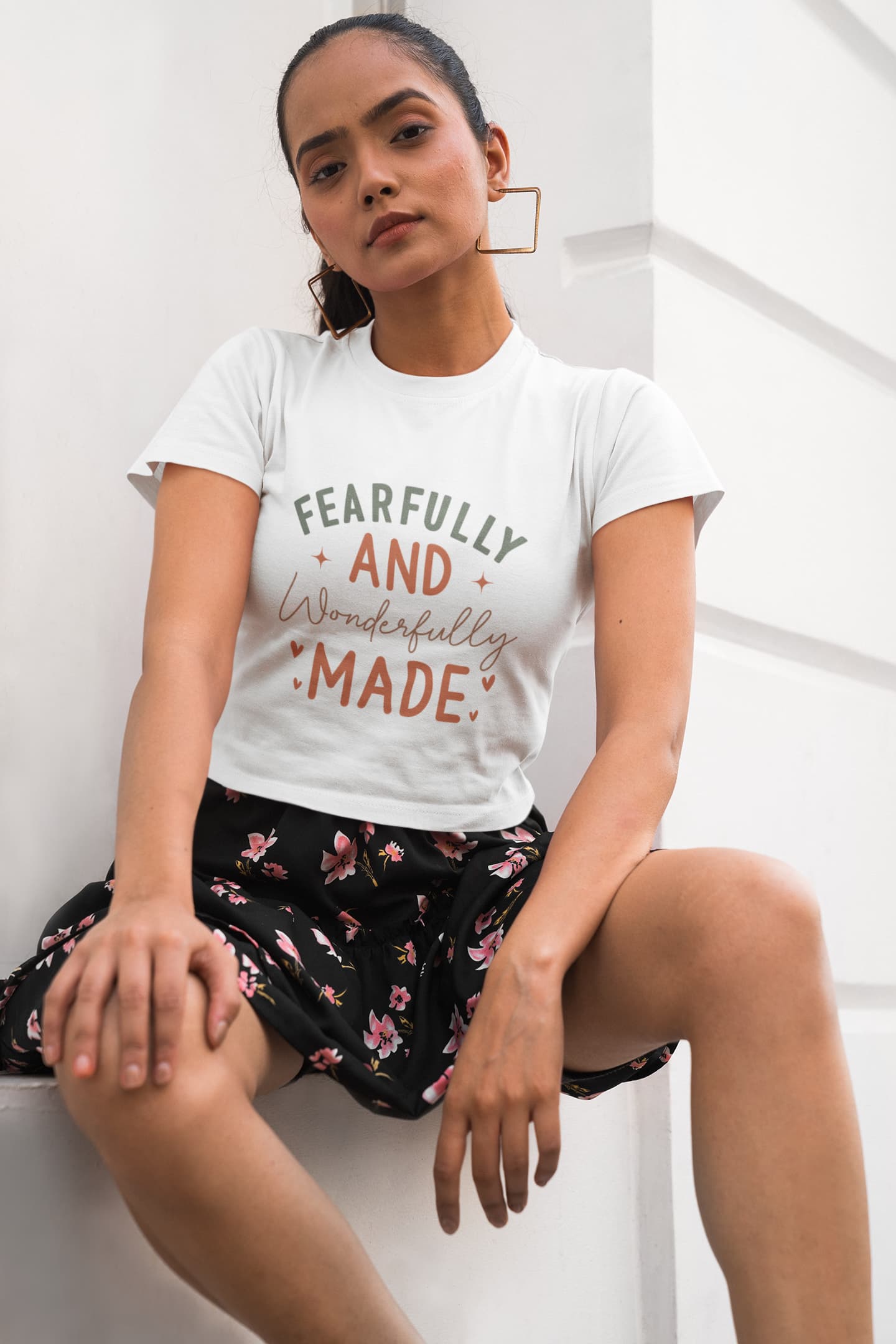 Women's White Crop Tops