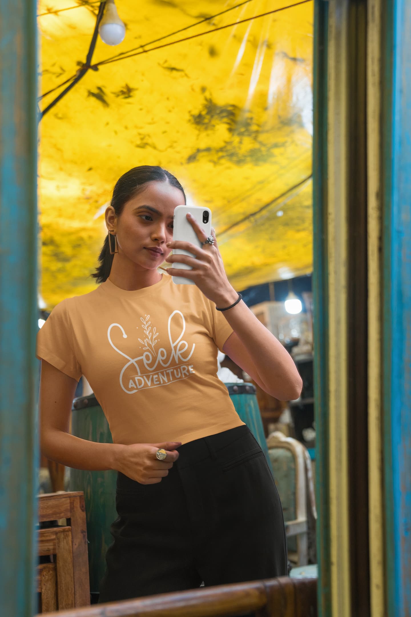 WOMENS MUSTARD YELLOW CROP TOP