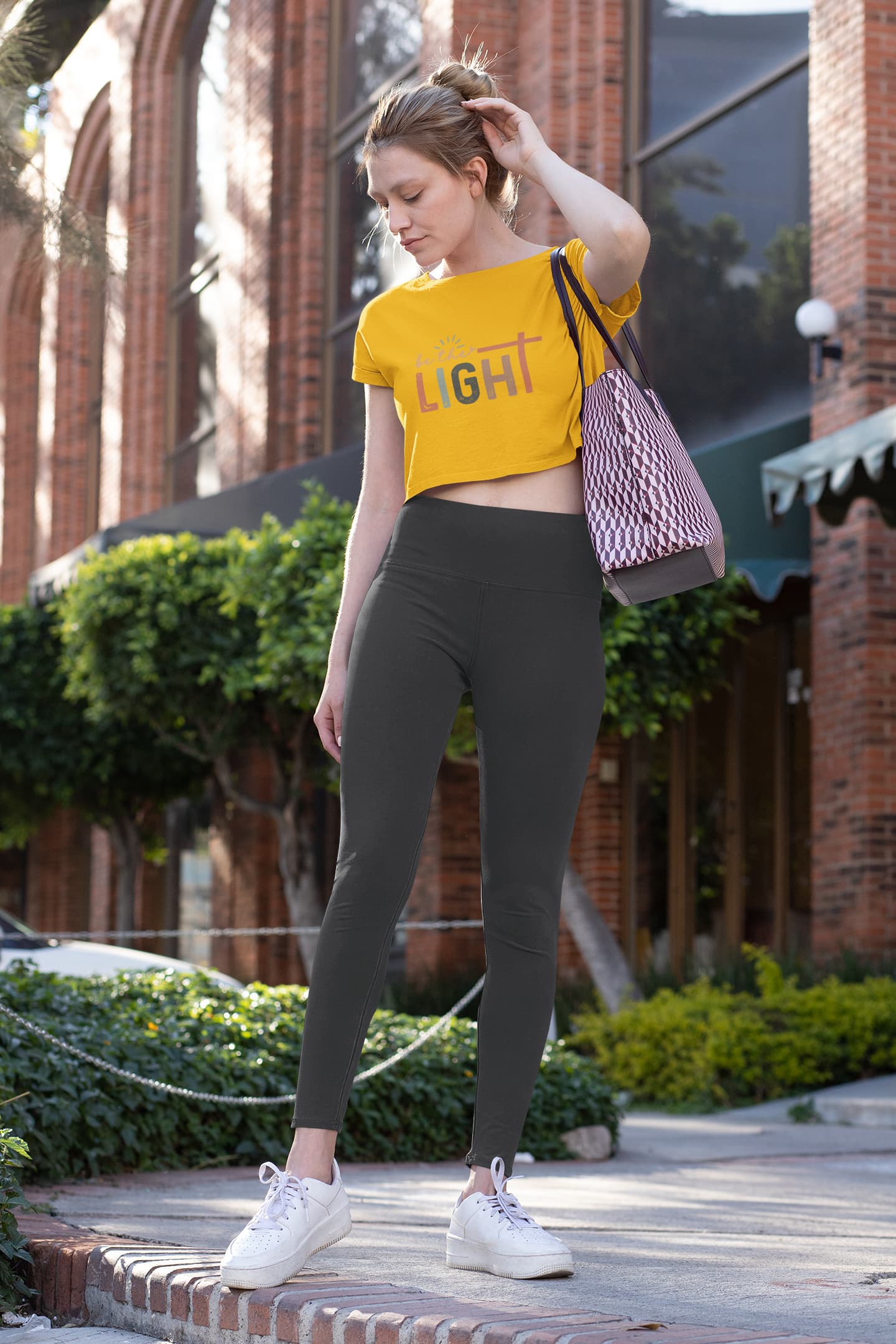 Women's Golden Yellow Crop Tops